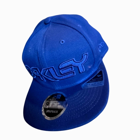 NWT Oakley B1B Meshed  Logo Fb Hat Poseidon Blue - Picture 11 of 14